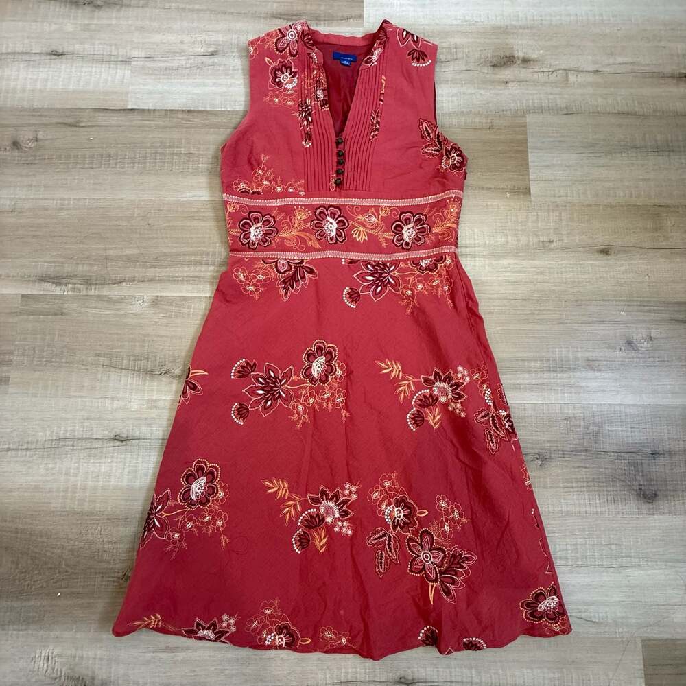 J.H. Collectibles Vintage 90s Floral Embroidered Sleeveless Dress Size 14